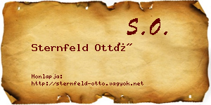 Sternfeld Ottó névjegykártya